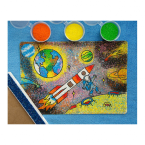 Трафарет для раскраски песком Космос M3 - изображение 2 - интернет-магазин tricolor.com.ua